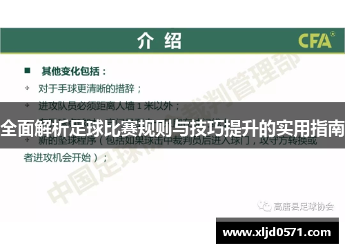 全面解析足球比赛规则与技巧提升的实用指南